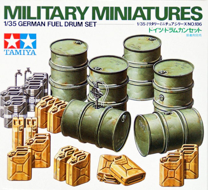 Tamiya 35186 German Fuel Drum Set - 4950344995592 - Crystal Lotus