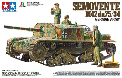 Tamiya 37029 Semovente M42 da75/34 German Army - 4950344370290 - Crystal Lotus