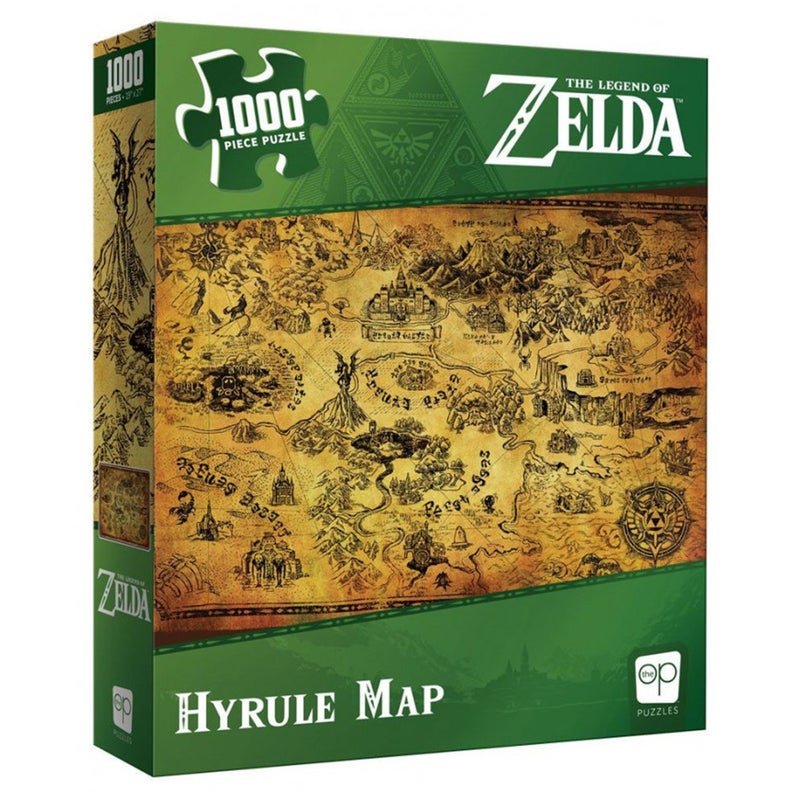 The Legend of Zelda Hyrule Map Puzzle 1000 pc - 700304155641 - CrystalLotus.eu