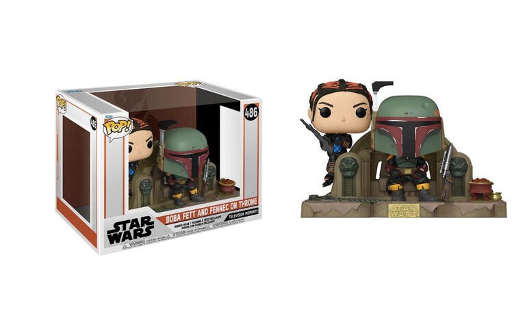 The Mandalorian POP Moment! Vinyl Figures 2 - Pack Boba Fett & Fennec Shand 9 cm - 889698583916 - CrystalLotus.eu