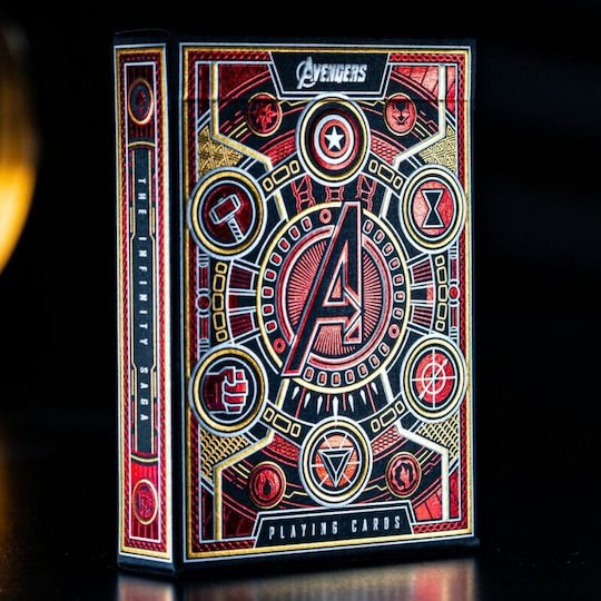 Theory11 Marvel: Avengers Premium Playing Cards (Red Version) - 850016557384 - Crystal Lotus