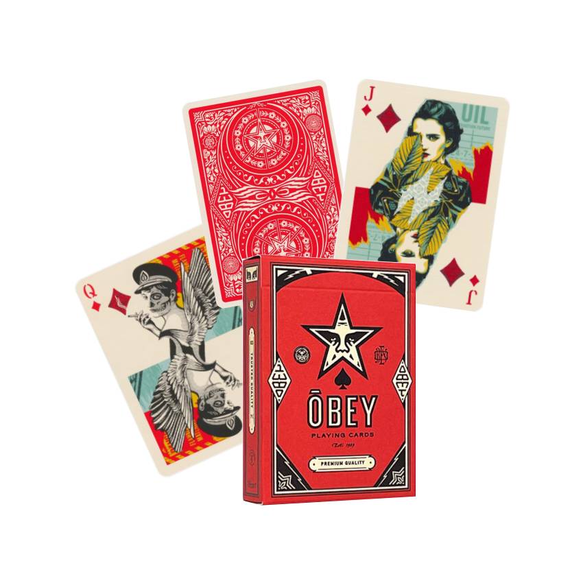 Theory11 - Obey Playing Cards (Red Edition) - 850049111881 - Crystal Lotus