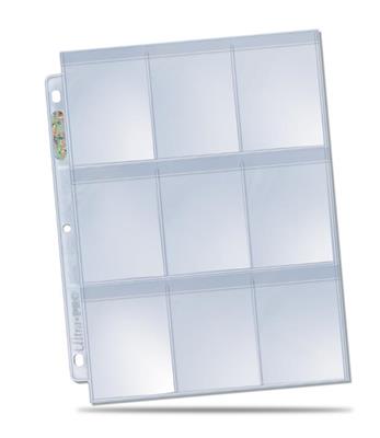 Ultra PRO - Secure Platinum Hologram Pages 9 - pocket 3 - hole with Protective flap Display (100 pages) - 074427847326 - Crystal Lotus