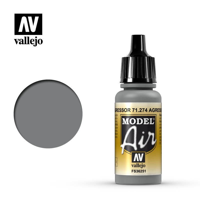 Vallejo 17ml Model Air - Aggressor Gray