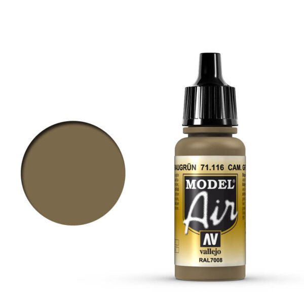 Vallejo 17ml Model Air - Camouflage Grey Green