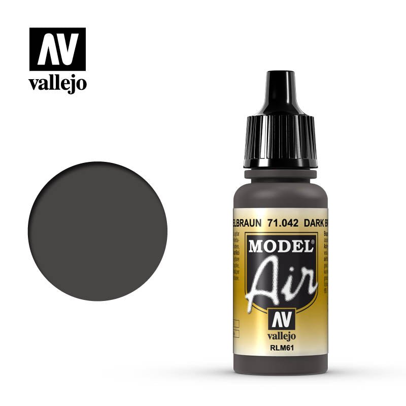 Vallejo 17ml Model Air - Dark Brown RLM61