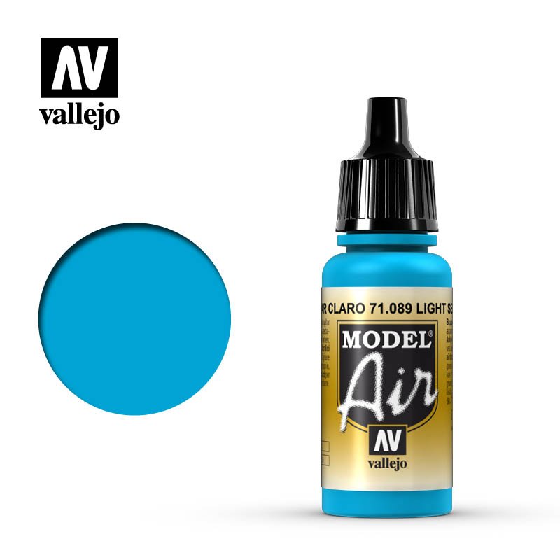 Vallejo 17ml Model Air - Light Sea Blue