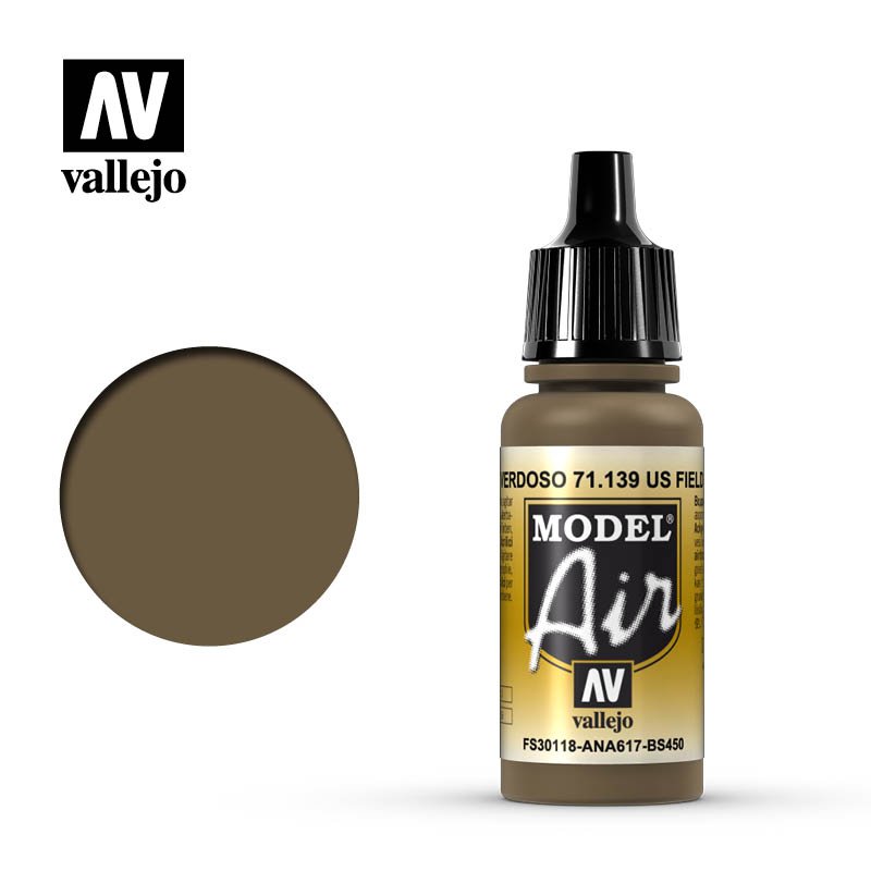 Vallejo 17ml Model Air - US Field Drab