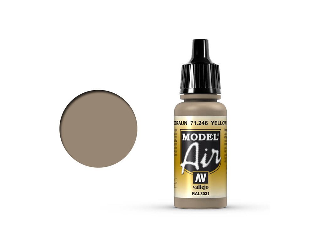 Vallejo 17ml Model Air - Yellow Brown