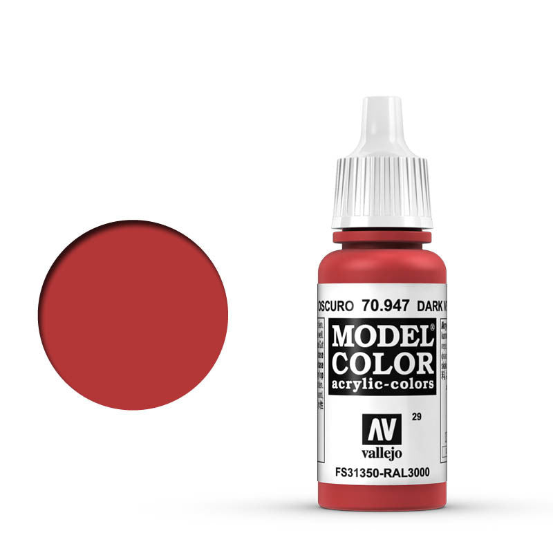 Vallejo 17ml Model Color - Dark Vermilion