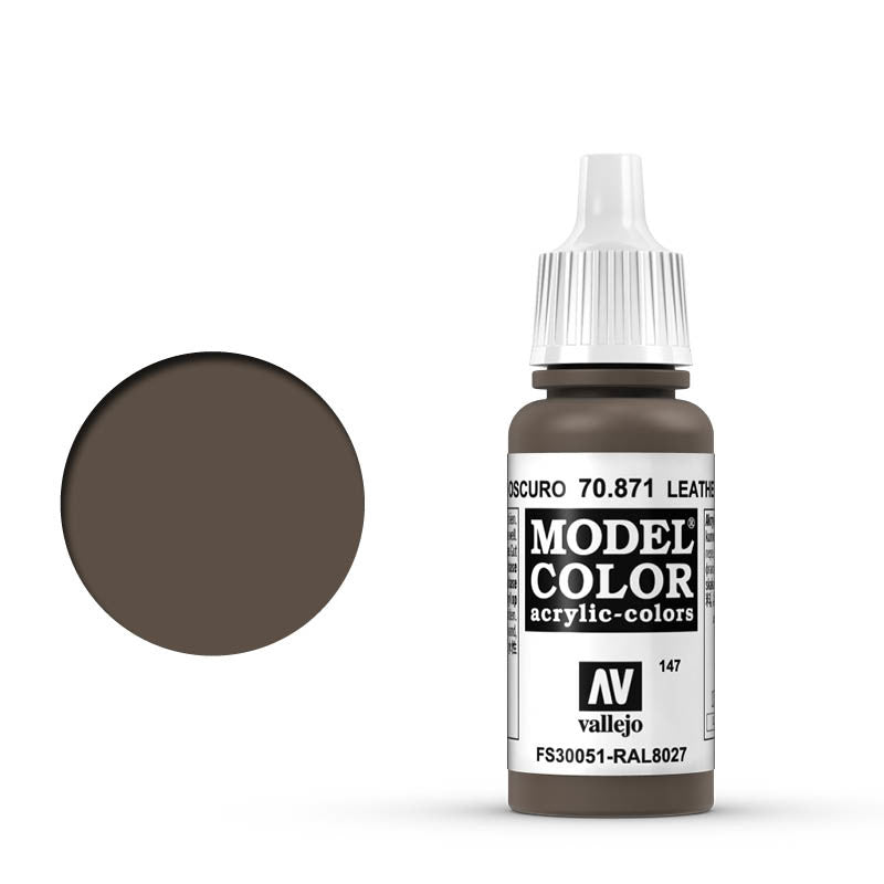 Vallejo 17ml Model Color - Leather Brown