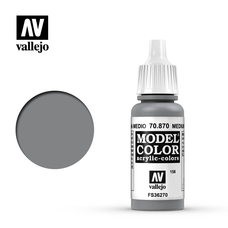 Vallejo 17ml Model Color - Medium Sea Grey