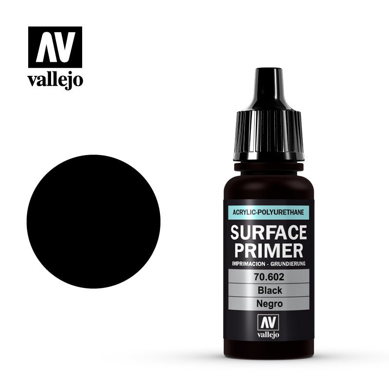 Vallejo 17ml Surface Primer - Black