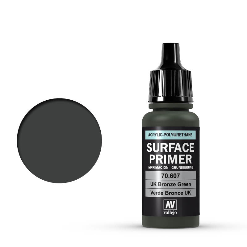 Vallejo 17ml Surface Primer - UK Bronze Green