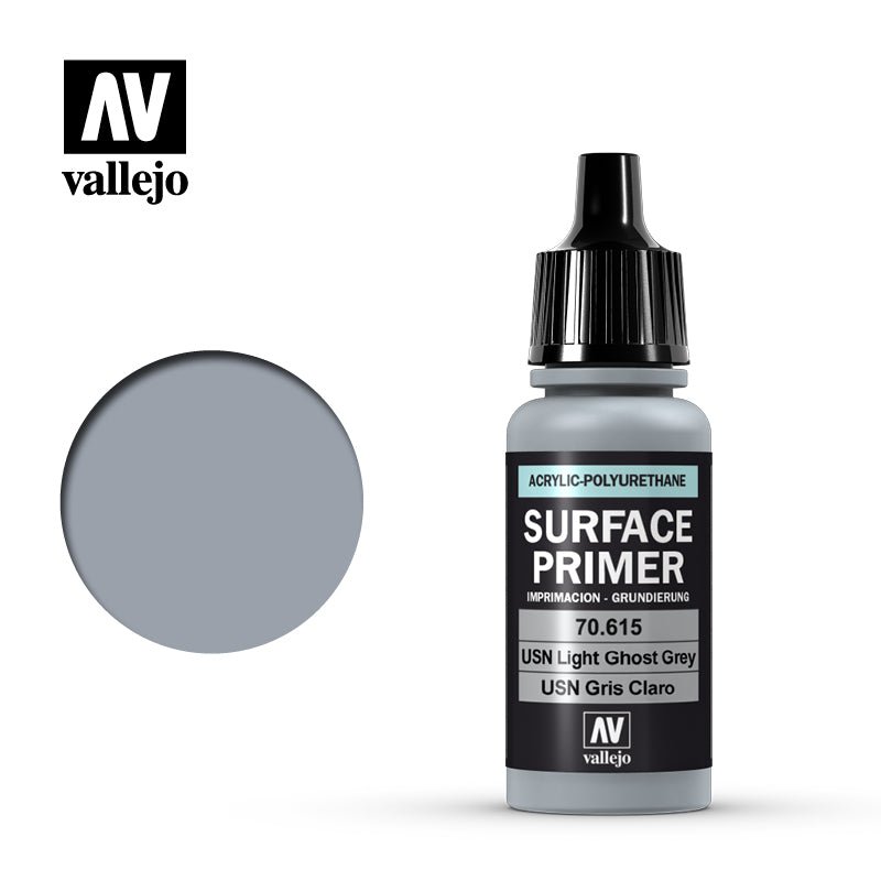 Vallejo 17ml Surface Primer - USN Light Ghost Grey