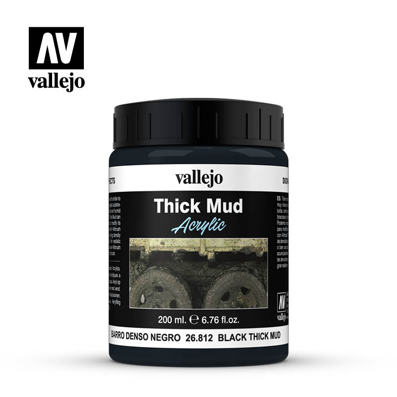 Vallejo 200ml Diorama Effects - Black Mud