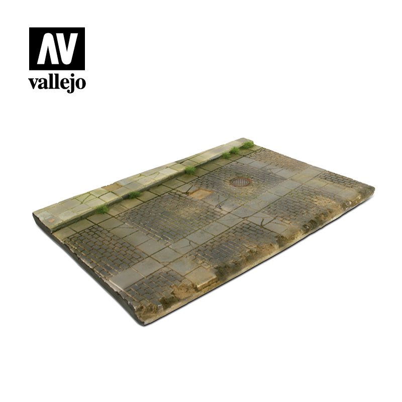 Vallejo (31 x 21) Scenics - Cobblestone Street with Drain