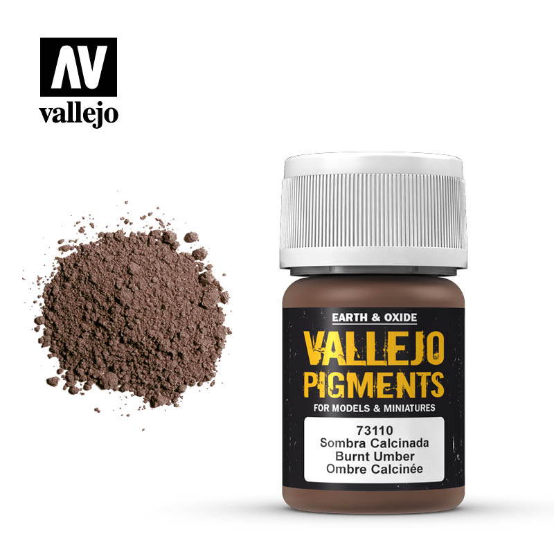 Vallejo 35ml Pigments - Burnt Umber