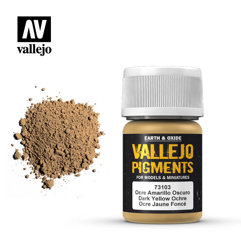 Vallejo 35ml Pigments - Dark Yellow Ocre