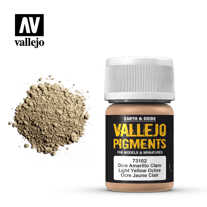 Vallejo 35ml Pigments - Light Yellow Ochre