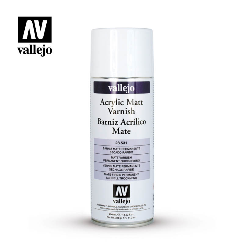 Vallejo 400ml Auxiliaries - Acrylic Matt Spray Varnish