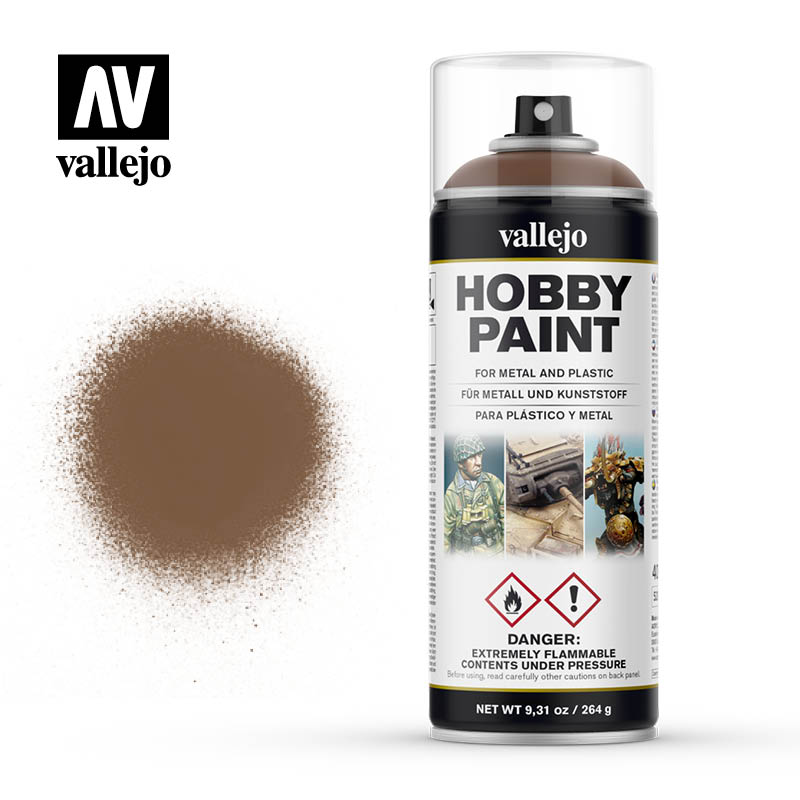 Vallejo 400ml Hobby Paint Spray - Beasty Brown