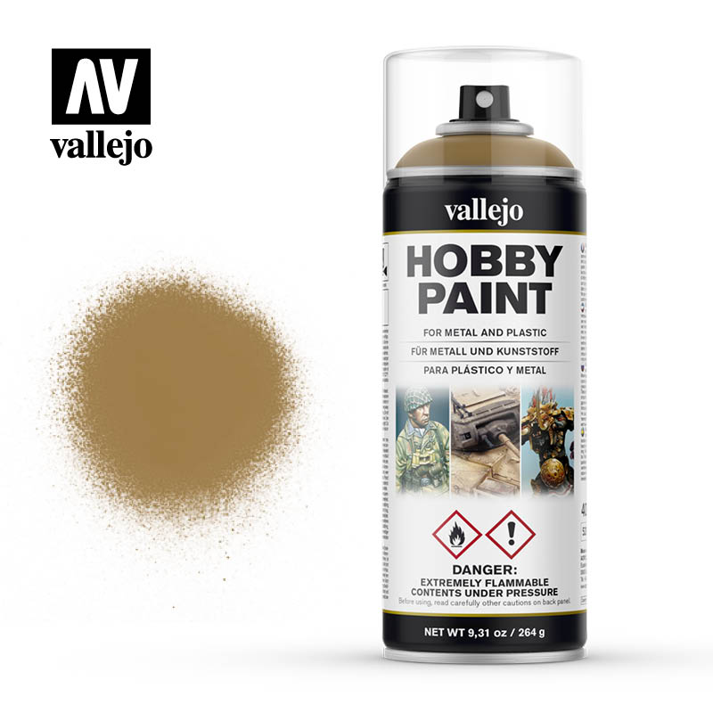 Vallejo 400ml Hobby Paint Spray - Desert Yellow