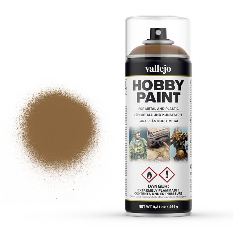 Vallejo 400ml Hobby Paint Spray - Leather Brown