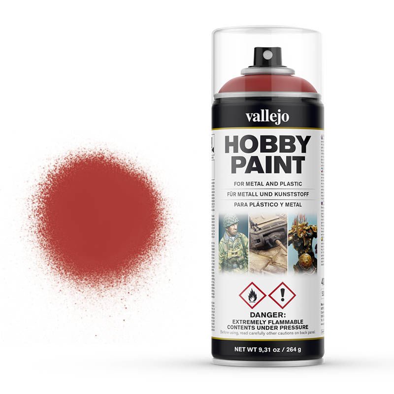 Vallejo 400ml Hobby Paint Spray - Scarlet Red