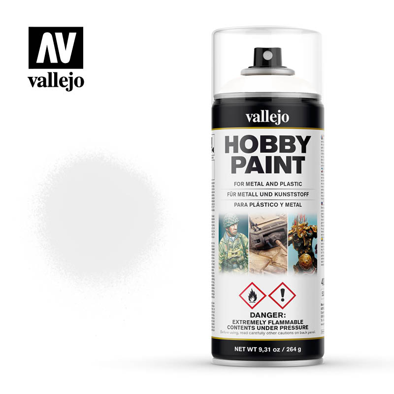 Vallejo 400ml Hobby Paint Spray - White