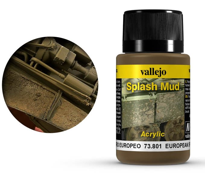 Vallejo 40ml Weathering Effects - European Splash Mud
