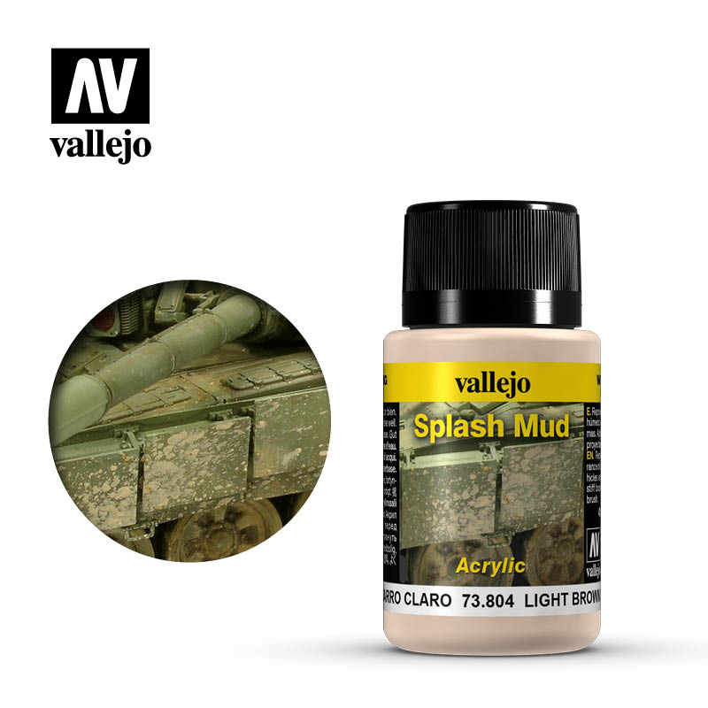Vallejo 40ml Weathering Effects - Light Brown Splash Mud