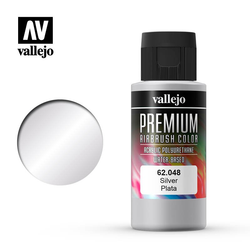 Vallejo 60ml Premium RC Color - Silver