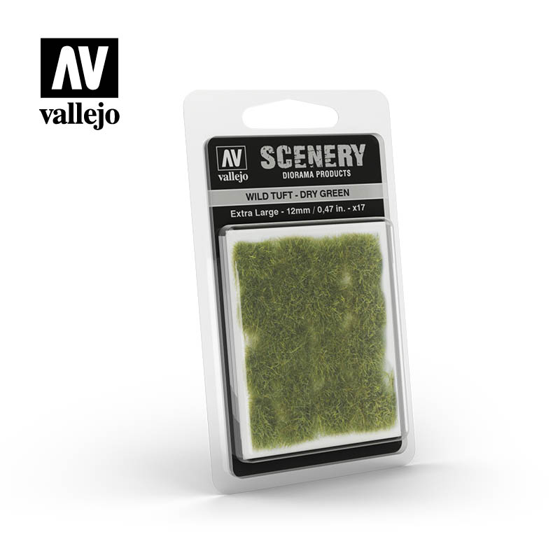 Vallejo Extra large Scenery - Wild Tuft – Dry Green