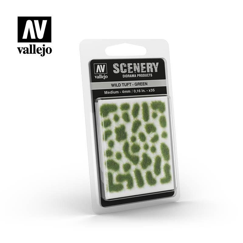 Vallejo Medium Scenery - Wild Tuft – Green