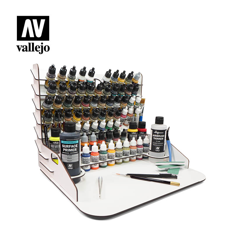 Vallejo Paint Stands - Paint display and work station with vertical storage 40 x 30 cm
