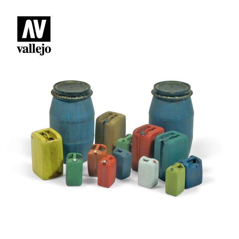 Vallejo Scenics - Assorted Modern Plastic Drums (no. 2)