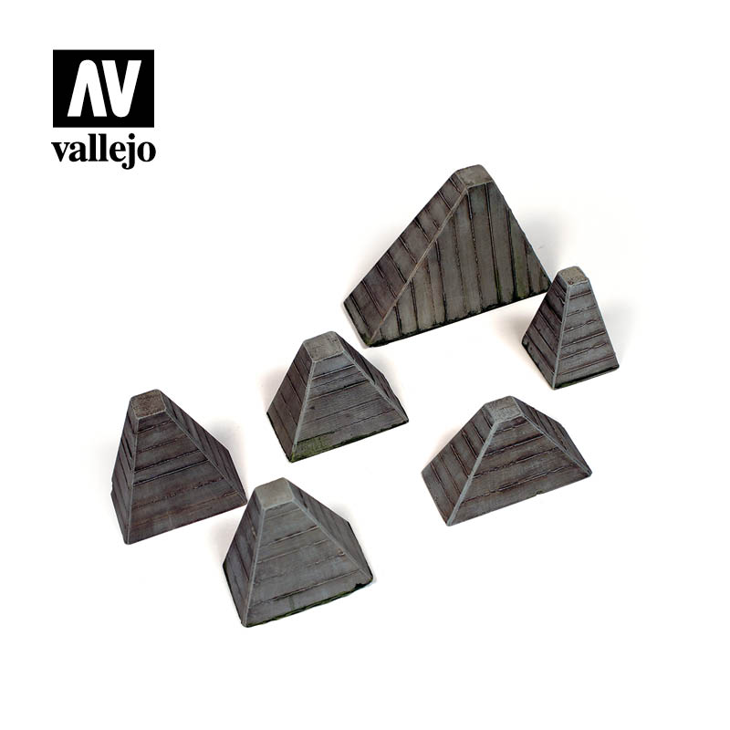 Vallejo Scenics - Höckerhindernis (Anti - Tank Barriers)