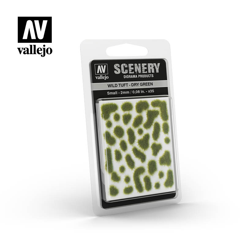 Vallejo Small Scenery - Wild Tuft – Dry Green