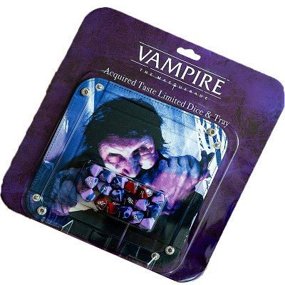 Vampire: The Masquerade 5th Edition RPG Acquired Taste Limited Dice & Tray Accessory Pack - 810011727793 - Crystal Lotus