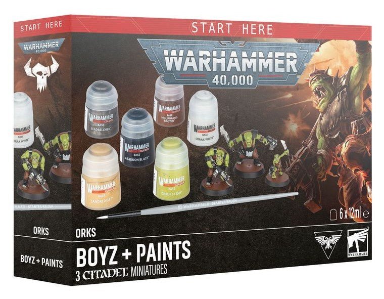 Warhammer 40K - Orks: Boyz + Paints (60-05) - 5011921268559 - Crystal Lotus