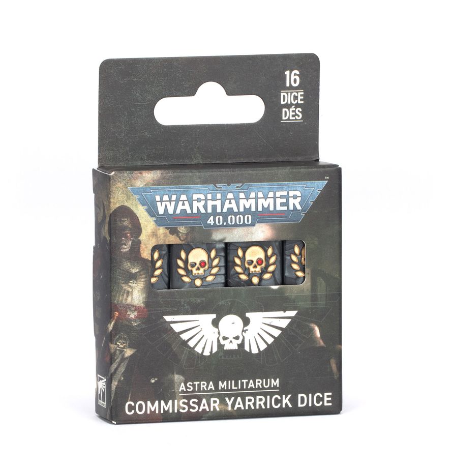 Warhammer Dice - Astra Militarum: Commissar Yarrick Dice (47 - 83) - 5011921257966 - Crystal Lotus