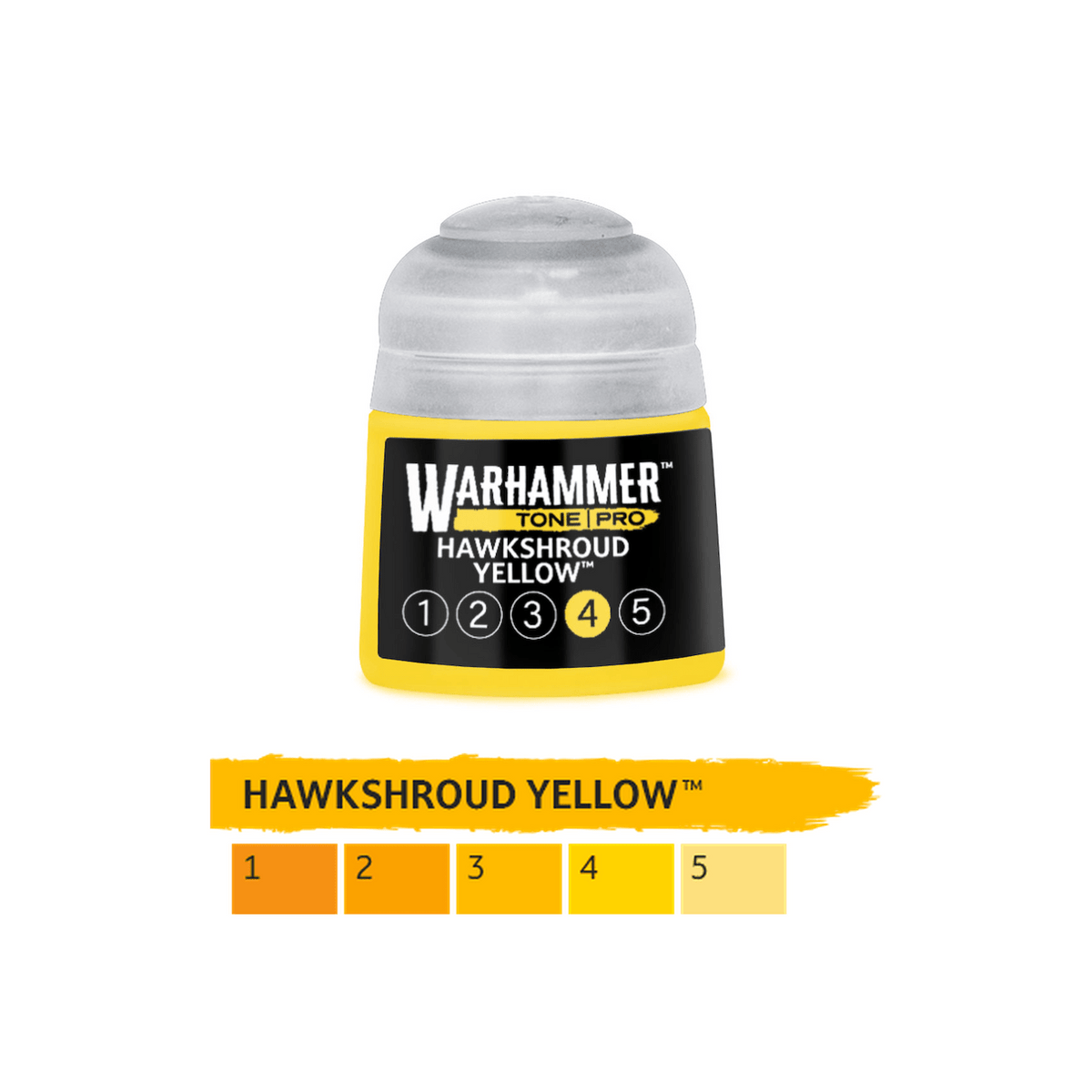 Warhammer Tone Pro - Hawkshroud Yellow 4 (12ml) (20-194) - 5011921276158 - Crystal Lotus