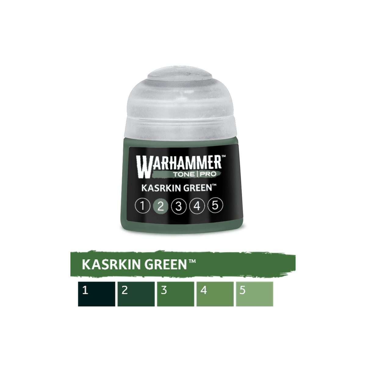 Warhammer Tone Pro - Kasrkin Green 2 (12ml) (20-262) - 5011921276387 - Crystal Lotus