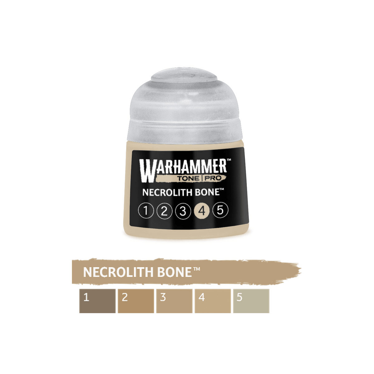 Warhammer Tone Pro - Necrolith Bone 4 (12ml) (20-054) - 5011921275700 - Crystal Lotus