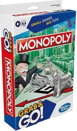 Hasbro - Monopoly: Grab & Go (Έκδοση Ταξιδίου) (F8256) - 5010996164346 - crystallotus.eu