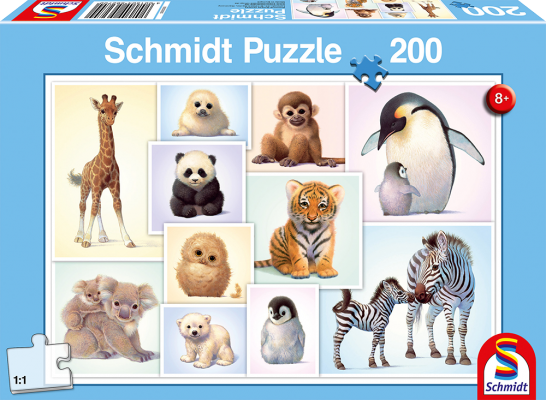 Schmidt 56270 Wild Animal Babies 200 pcs