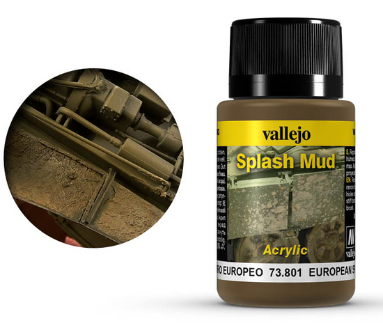 Vallejo 40ml Weathering Effects - European Splash Mud 