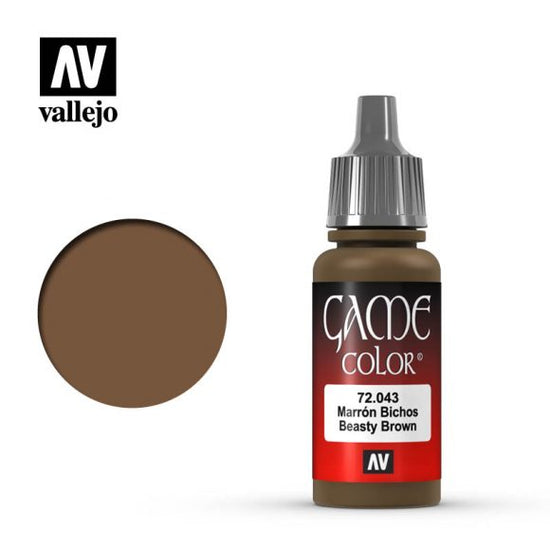 Vallejo 17ml Game Color - Beasty Brown 