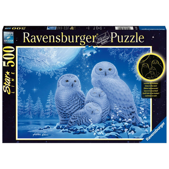 Ravensburger (16595) Puzzle - Star Line - Owls in the Moonlight - 500 piece